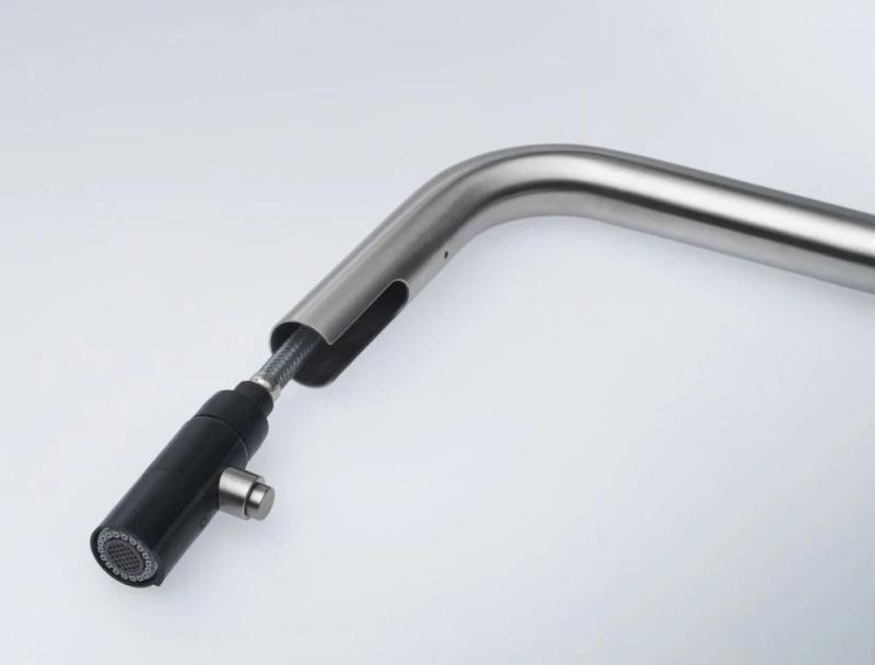 Franke Kubus Rubinetto da cucina con doccetta estraibile in acciaio inossidabile 115.0529.207