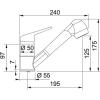 Franke Keukenkraan Delta Novara Plus uittrekbare handdouche chroom 115.0347.111