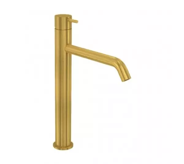 Waterevolution Flow Miscelatore per lavabo in ottone spazzolato T115LE