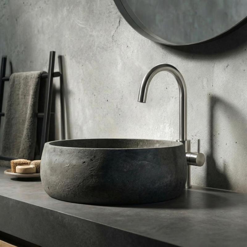 Waterevolution Flow Miscelatore per lavabo modello alto in acciaio inossidabile T1121FUIE