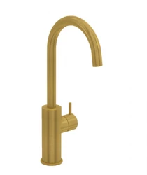 Waterevolution Flow Miscelatore per lavabo modello alto in ottone spazzolato T1121FULE