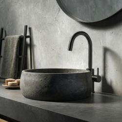 Waterevolution Flow Miscelatore per lavabo modello alto PVD gun metal T1121FUGME