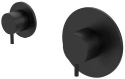 Waterevolution Flow Miscelatore termostatico ad incasso per doccia con 1 rubinetto di arresto nero opaco 1208920977