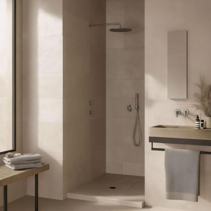 Waterevolution Flow termostato doccia da incasso con 1 rubinetto di arresto cromato 1208920980