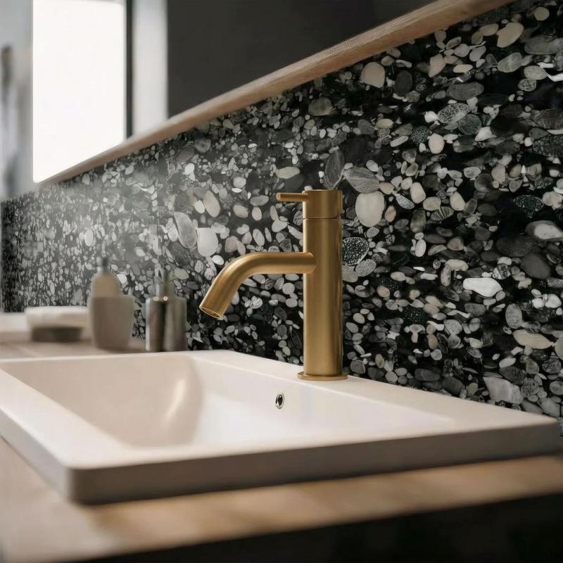 Waterevolution Flow Rubinetto per fontana in ottone spazzolato T1101ALE