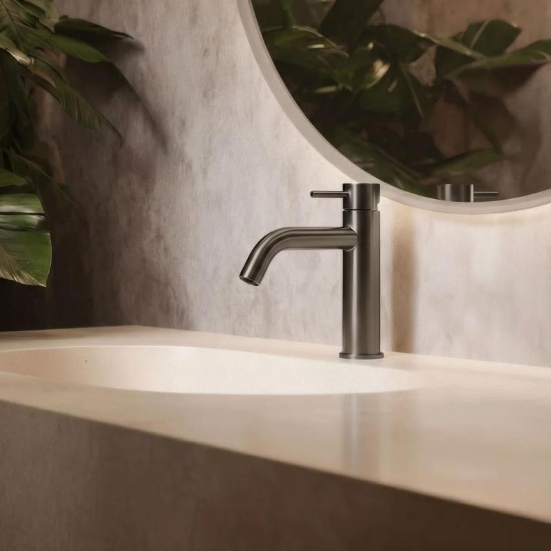 Rubinetto da lavabo Waterevolution Flow PVD gun metal T1101AGME