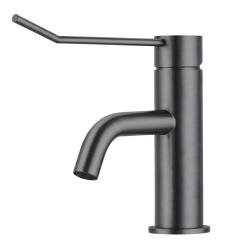Waterevolution Flow Miscelatore per lavabo incluso tappo a clic PVD gun metal T111GME