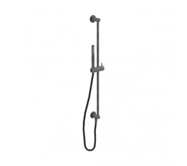 Waterevolution Flow kit asta doccia con doccetta 800mm Gun Metal T1661GME