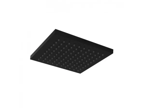 Doccia a pioggia eco air risparmio idrico rubinetterie SB quadrata nera opaca 25x25cm 1208947015.