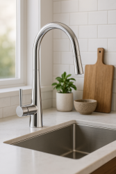 DEMM Rubinetto da cucina con beccuccio estraibile cromo 1208947332