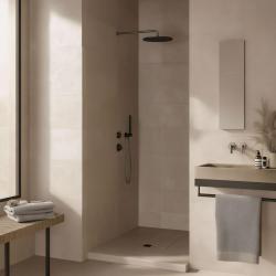 Waterevolution Flow termostato doccia da incasso con 1 miscelatore gun metal 1208948849