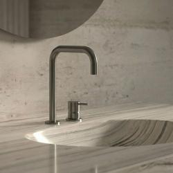 Waterevolution Flow Miscelatore per lavabo a 2 fori Gun Metal T112HGME