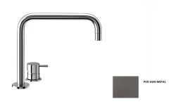 Waterevolution Flow Miscelatore per lavabo a 2 fori Gun Metal T112HGME