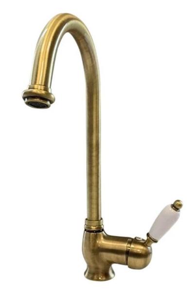 PB Rubinetto da cucina monocomando classico e beccuccio girevole da 200 mm Bronzo 1208953114