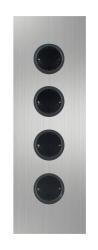 Indux Corner Colonna energetica con 4 prese di corrente con messa a terra in acciaio inossidabile 1208953218