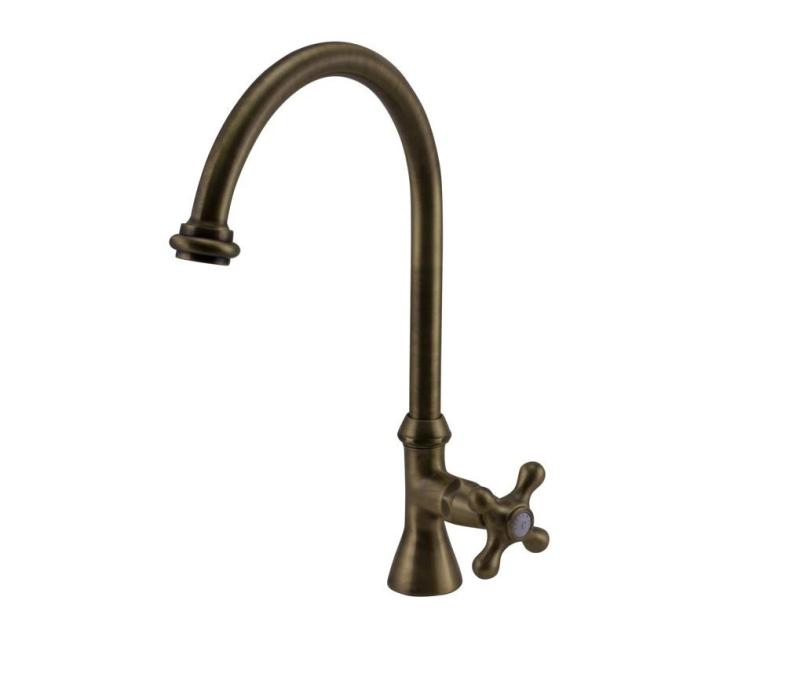 Rubinetto classico PB con manopola resistente acqua fredda, uscita rotonda alta in bronzo 1208953275.
