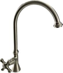 Rubinetto da lavabo classico PB con manopola forte acqua fredda e uscita rotonda alta in acciaio inossidabile 1208953276.