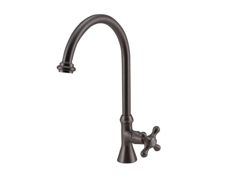 Rubinetto da lavabo classico PB con manopola forte acqua fredda e uscita rotonda alta in acciaio inossidabile 1208953276.