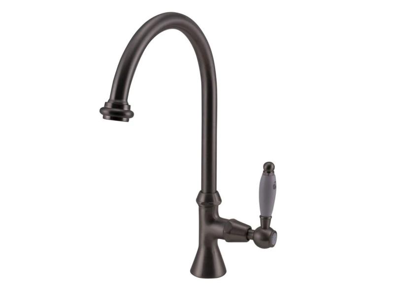 Rubinetto classico per lavabo PB con leva bianca acqua fredda con uscita alta a forma di cerchio in acciaio inossidabile 1208953279.