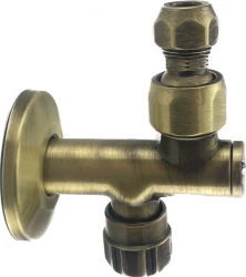 Rubinetto d'arresto angolare PB Unix in bronzo con filtro per rubinetto da fontana e rubinetto da lavabo 1208953287