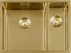 Lorreine 3415SP-Gold Lavello di lusso con una vasca e mezza 1,5 PVD Gold Oro3415cm 1208953417