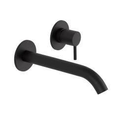 SB Round Miscelatore per lavabo ad incasso nero opaco - 102mm