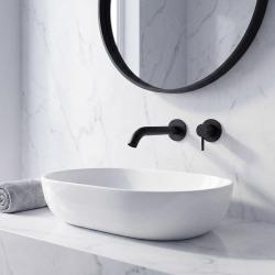 SB Round Miscelatore per lavabo ad incasso nero opaco - 102mm