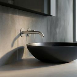 SB Round 316 Miscelatore per lavabo ad incasso in acciaio inossidabile 132mm