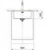 Franke Mythos MYX 110.50 rvs spoelbak 50x40cm onderbouw 1208953665