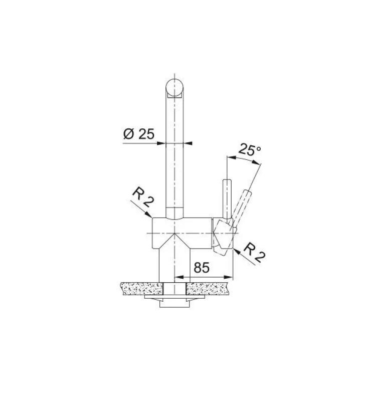 Franke Atlas Neo Rubinetto da cucina con beccuccio estraibile in pvd Rame 115.0628.208