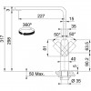 Franke massief rvs Keukenkraan Mythos met draaibare uitloop inox 1208953811