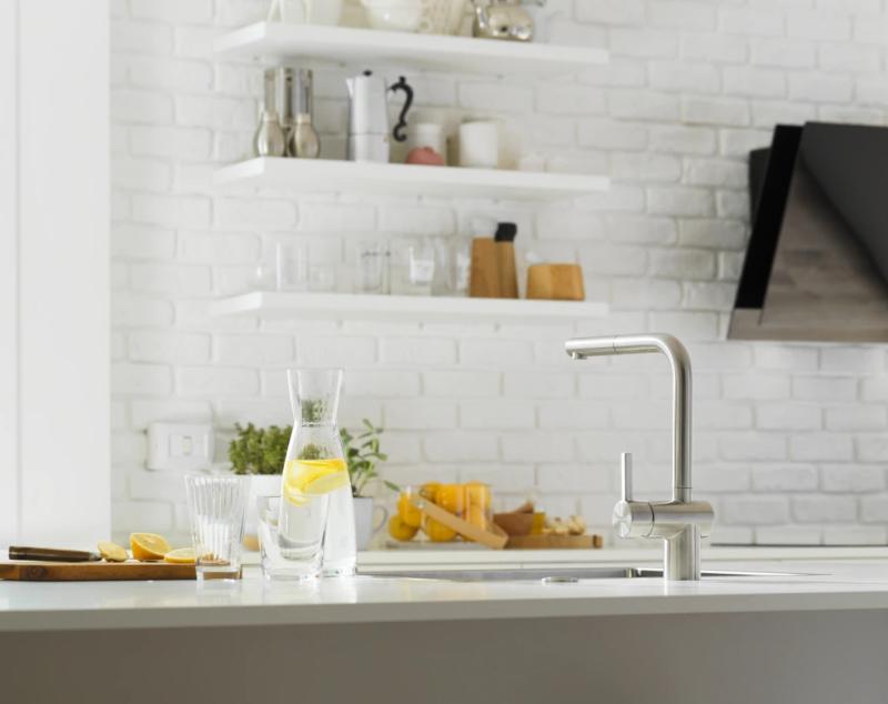 Franke Rubinetto da cucina con sensore in acciaio inossidabile spazzolato Atlas Neo con beccuccio estraibile inox 115.0625.523