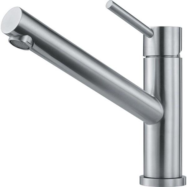 Franke Orbit rubinetto basso in acciaio inossidabile con beccuccio girevole in acciaio inox 115.0569.290