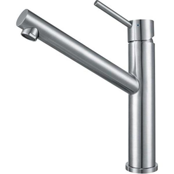 Franke Orbit rubinetto da cucina alto in acciaio inossidabile massiccio con beccuccio girevole inox 115.0600.928