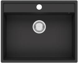 GraniteMy Bremen Lavello in Granito 64x52 cm Nero – Installazione Sopra Piano, Sotto Piano e a Filo con Banco per Rubinetto e Tappo in Acciaio Inox 1208953873.