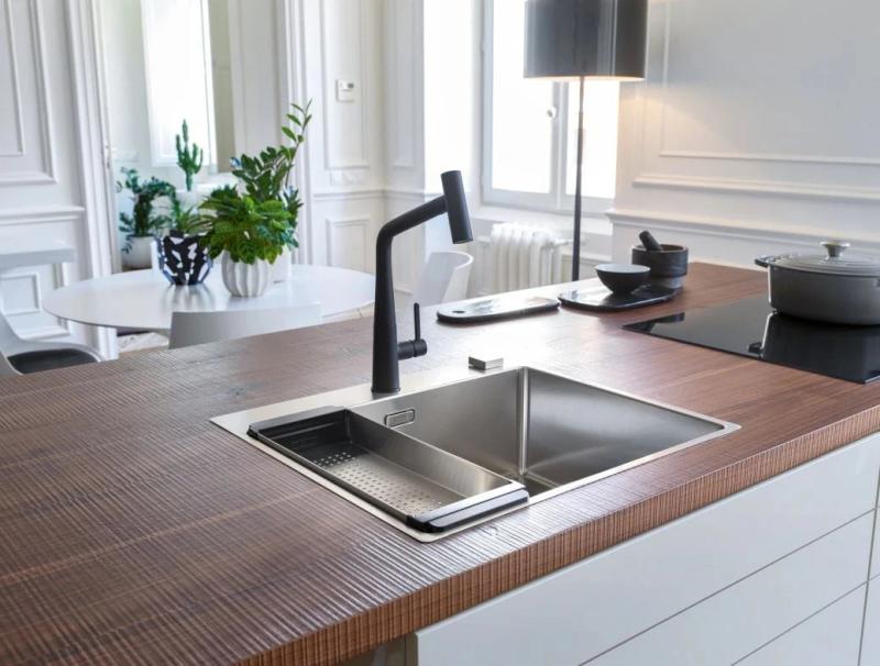 Franke Icon Rubinetto da cucina nero opaco con beccuccio girevole 115.0625.190