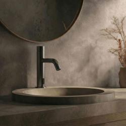 Waterevolution Flow rubinetto elettronico per lavabo a infrarossi a batteria Gun Metal T110GME