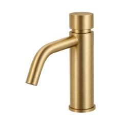 Waterevolution Flow Rubinetto lavabo a chiusura automatica in ottone spazzolato T110TPLE