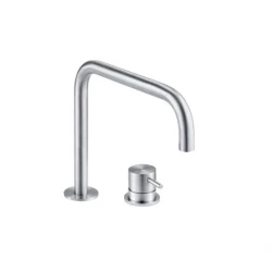 Waterevolution Flow Miscelatore per lavabo a 2 fori acciaio inossidabile T112HIE