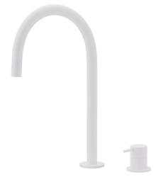 Waterevolution Flow Rubinetto lavabo a 2 fori bianco con bocca alta 200 mm T1122UBR