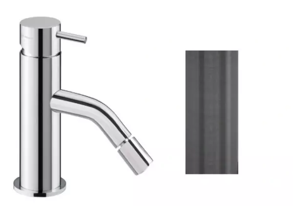 Waterevolution Flow rubinetto per bidet PVD Gun Metal T120GME