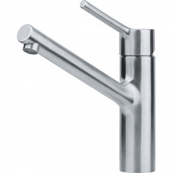 Franke Taros Neo rubinetto da cucina basso in acciaio inossidabile massiccio con beccuccio girevole inox 115.0596.320