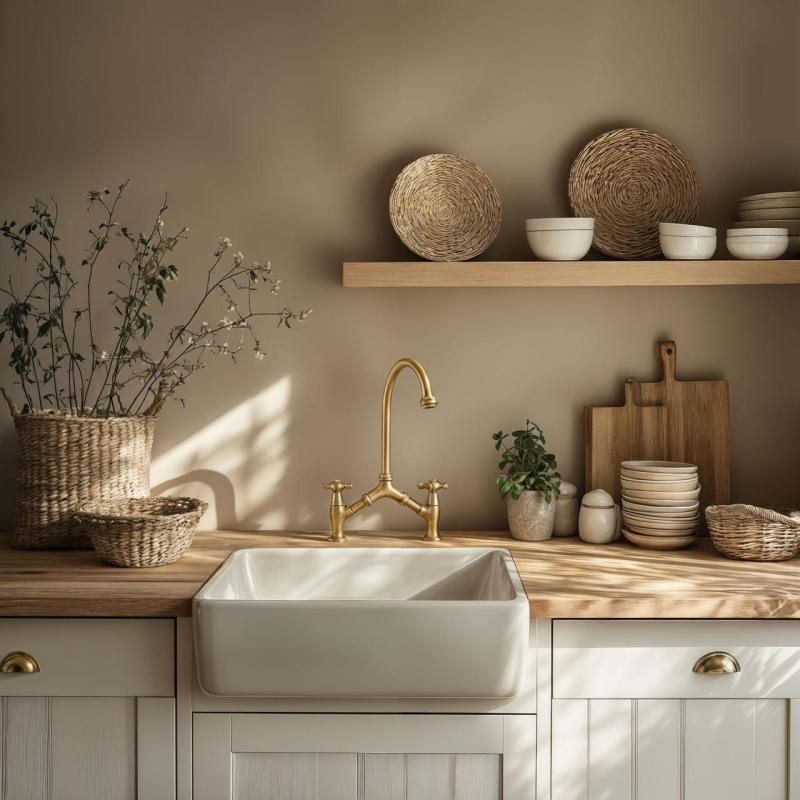 PB classic Rubinetto cucina nostalgico Bronzo con interasse variabile tra i 2 fori 18-25 cm 1208954352