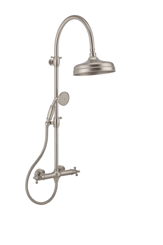 PB Classic Colonna doccia classica con miscelatore termostatico e soffione a pioggia in acciaio inossidabile