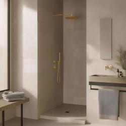 Waterevolution Flow termostato doccia da incasso con 1 miscelatore light gold 1208954644