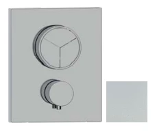 SB Push Square Miscelatore termostatico da incasso con deviatore a 3 vie e regolatore di volume bianco opaco 1208955135