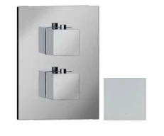 SB Universale Square Miscelatore termostatico da incasso con 2 uscite bianco opaco 1208955146