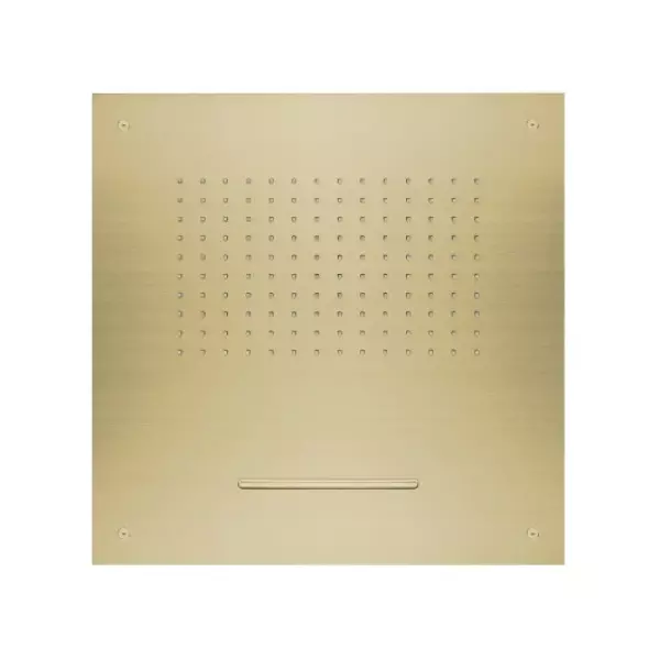 SB Square 316 Doccia a pioggia a scomparsa con cascata 50x50 cm, soffione doccia a soffitto in PVD oro 1208955319.