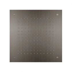 SB Square 316 Doccia a soffitto incasso 38x38cm PVD gun metal 1208955329