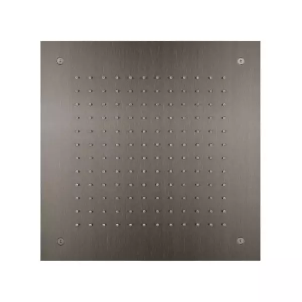 SB Square 316 Doccia a soffitto incasso 38x38cm PVD gun metal 1208955329